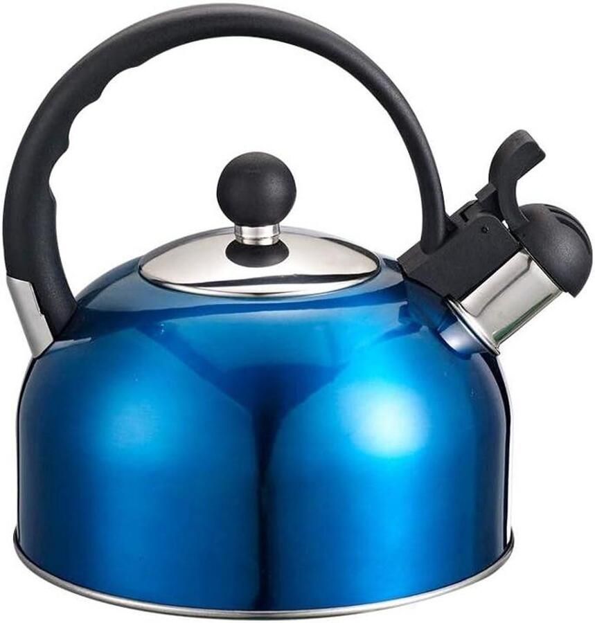 Waterkoker RVS Theepot Camping Water Koken Fluitend 2L Zilver