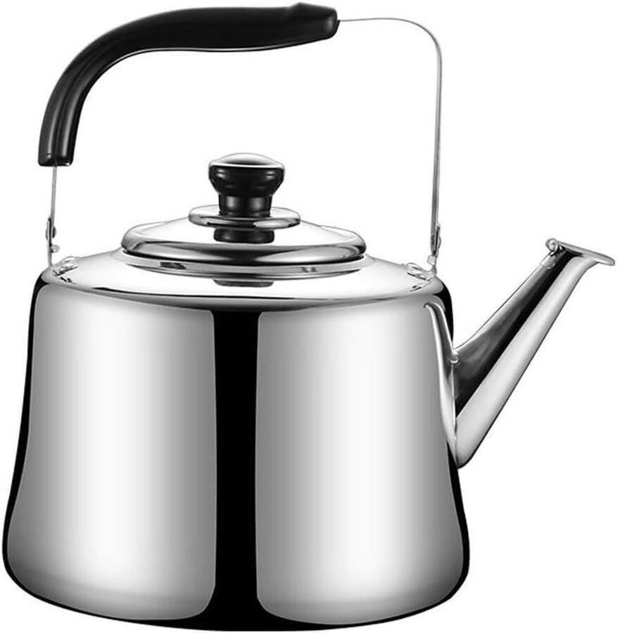 Waterkoker Roestvrij Staal Theepot Fluitketel Water Koken Gelijkmatige Warmteverdeling 3 Liter Rood