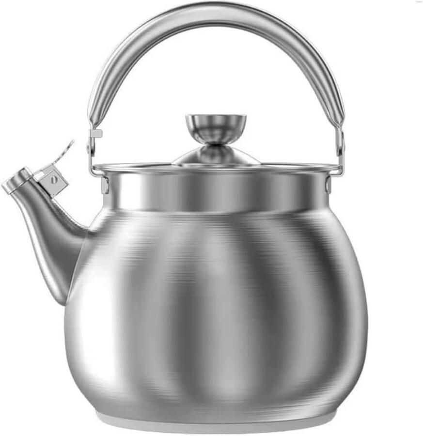 Waterkoker RVS Theepot fluitketel Water koken Grote inhoud 5.5L 5.5 Liter Zilverkleurig