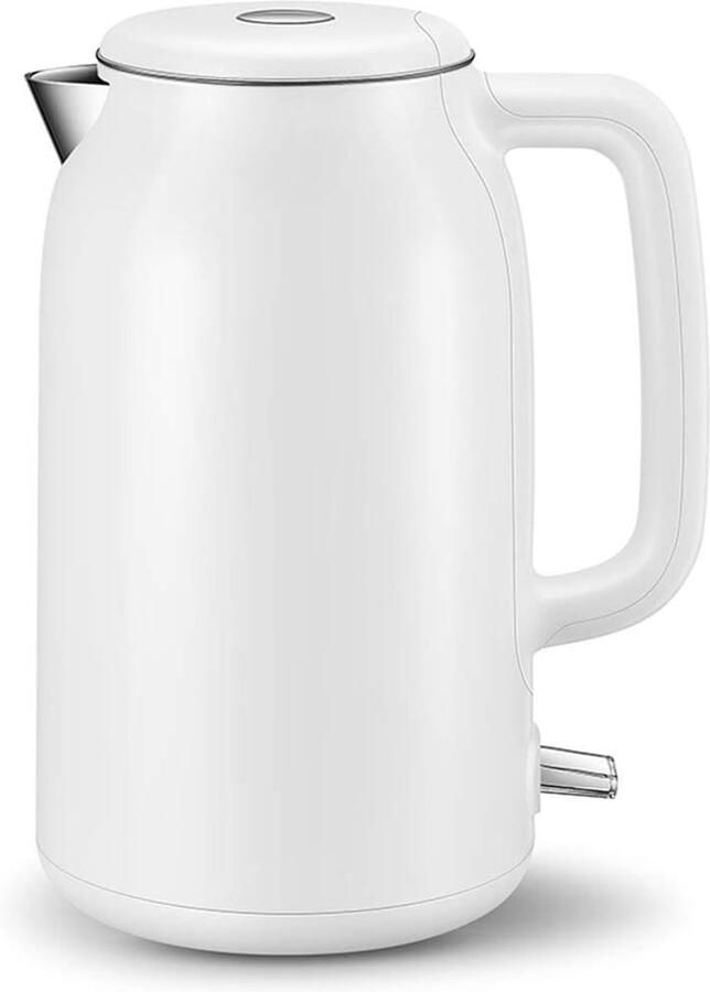 Waterkoker RVS Theepot Isolatiepot Huishoudelijk Koken Anti-broei Ontwerp 1.7 Liter Zwart