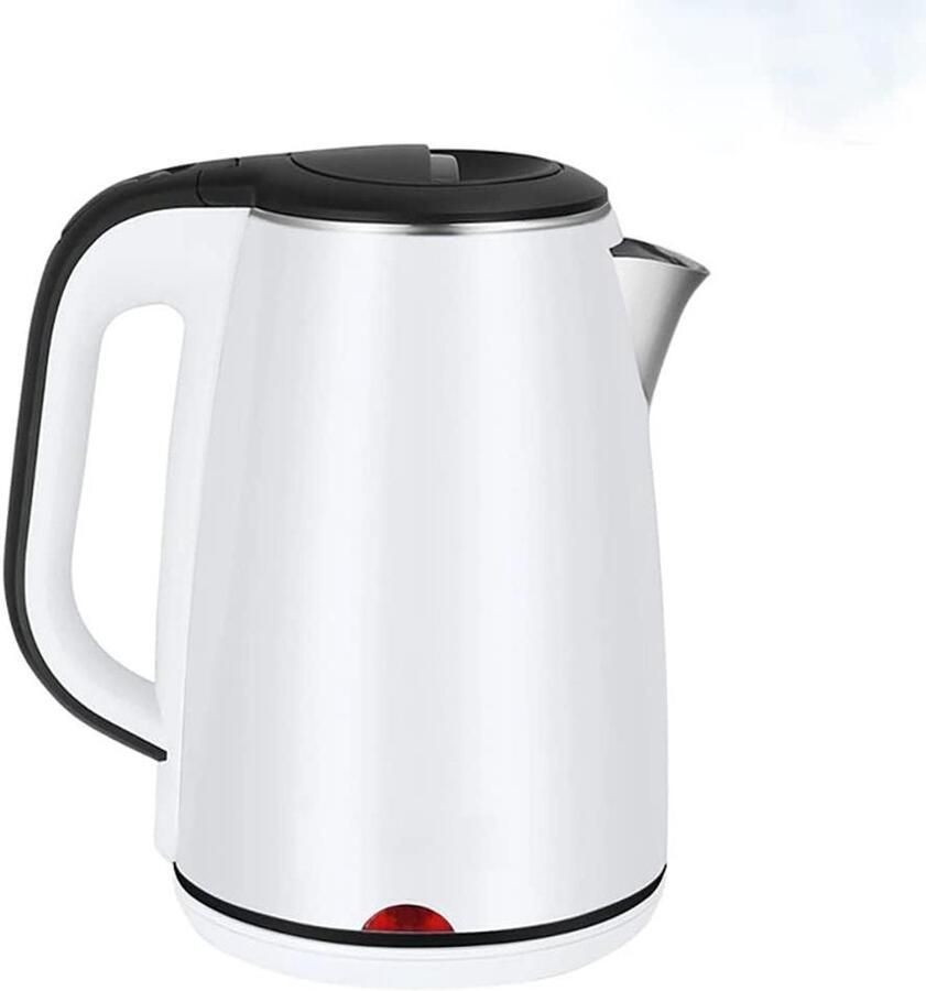 Waterkoker RVS Theepot Ketel Snel Water Koken Automatische Uitschakeling 2 Liter Wit Roze