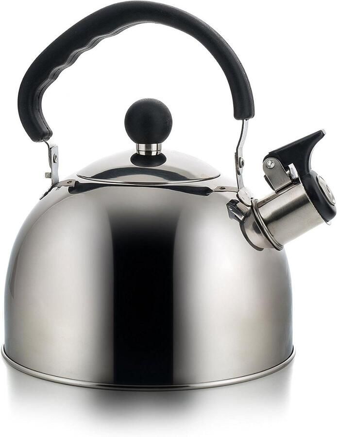 Waterkoker RVS Theepot Ketel Water Koken Voor Alle Fornuizen 2 Liter Grijs