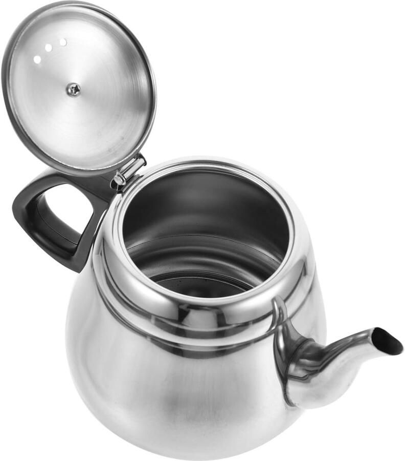 Waterkoker RVS Theepot Kookpan Water Verwarmen Fluitende Ketel 22 x 13 x 11cm Zilver