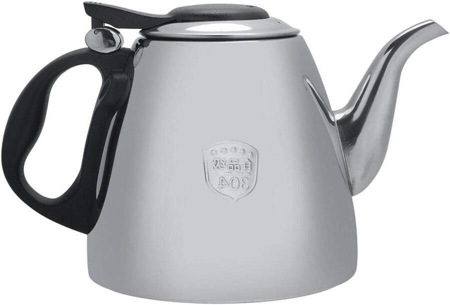 Waterkoker RVS Theepot Kookplaat Water Koken Hittebestendig Handvat 1.5L Zilver