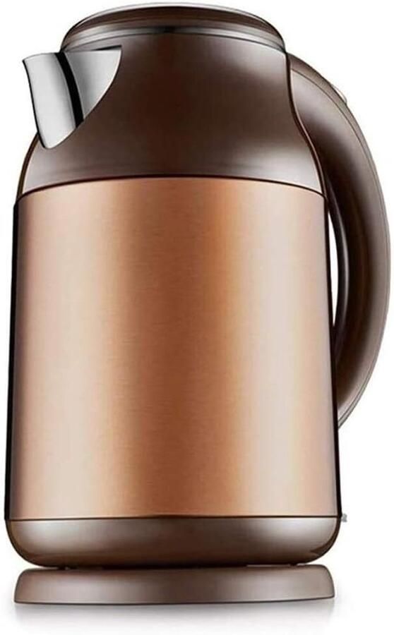 Waterkoker Snel Koken Reisketel Compact Snel Water Verwarmen Automatische Uitschakeling 1.8 Liter Capaciteit Bruin - Foto 1