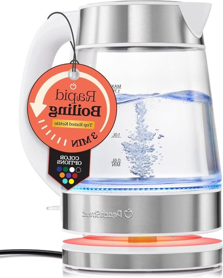 Waterkoker Snelkoken Thee Ketel Drinken Bereiden Droogkookbeveiliging 1.7 Liter Wit