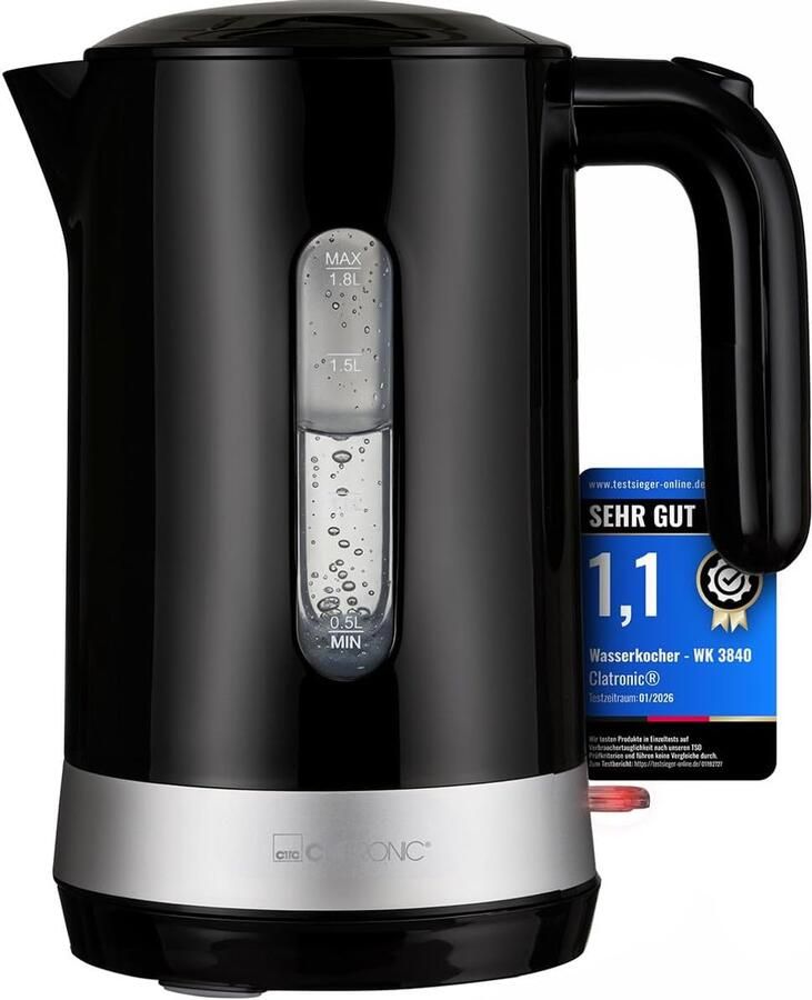 Waterkoker Snelkoker Warmwater Thee Koffie Maken BPA-vrij Ontwerp 18 Liter Capaciteit Zwart