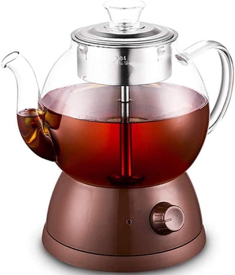 Waterkoker Snelkookpan Theepot Water Koken Automatische Uitschakeling 1 Liter Bruin