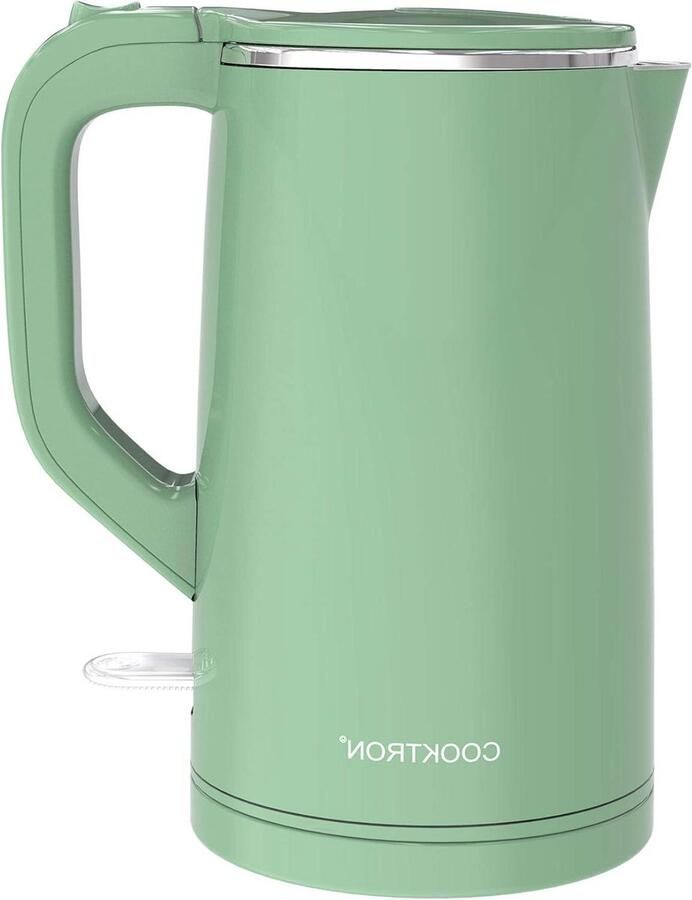 Waterkoker Stil Dubbelwandig Snel Water Koken Cool Touch 1.7 Liter Groen