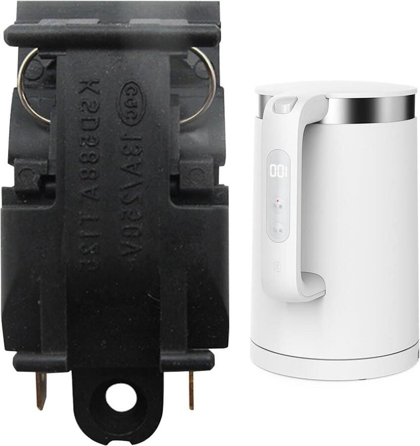 Waterkoker Stoomknop Vervangingsonderdeel Temperatuurregeling Veilig Koken Stoomdetectie Technologie 5 x 2 x 1 cm Zwart