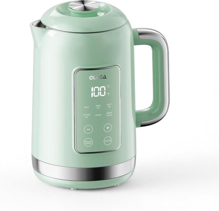 Waterkoker Temperatuurregeling Elektrische Ketel Koffie Thee Zetten Dubbelwandig Roestvrij Staal 15 Liter Roze