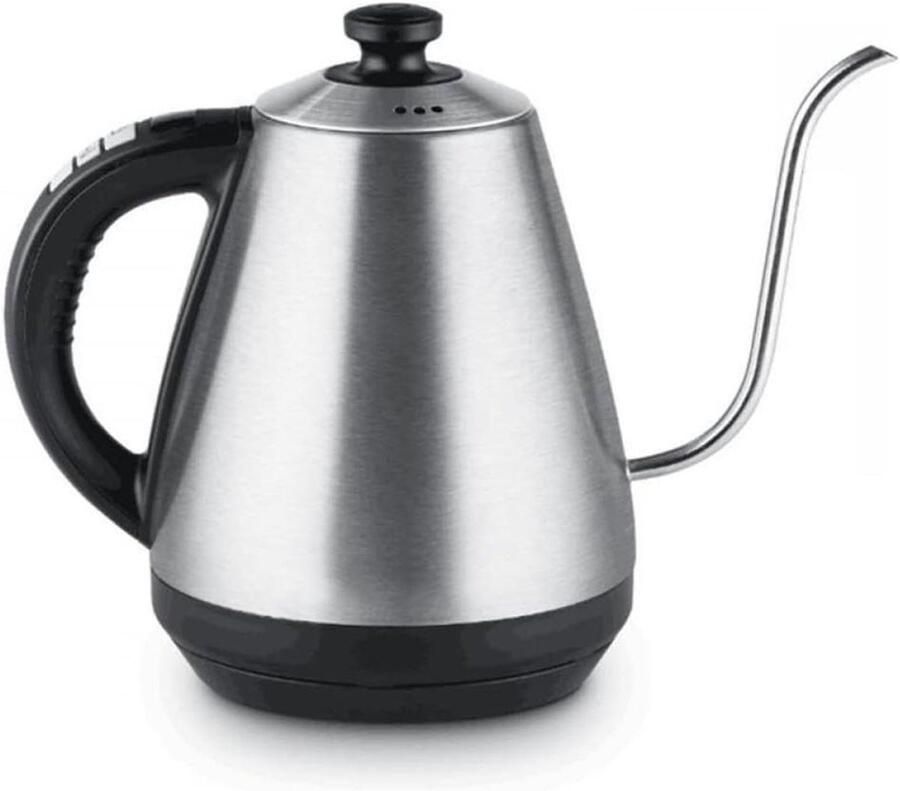 Waterkoker Temperatuurregeling Thee Waterkoker Koffie Brouwen Thee Roestvrij staal 1 Liter Zilver