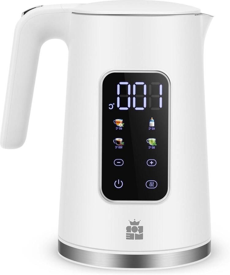 Waterkoker Theeketel Elektrisch Water Verwarmen Temperatuur Instelbaar 17 Liter Wit