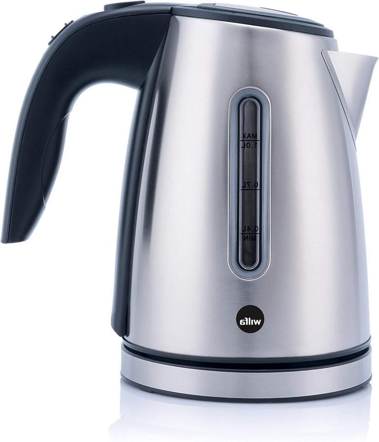 Waterkoker Thee koker Ketel Snel Water Koken Droogkookbeveiliging 1 Liter Zilver