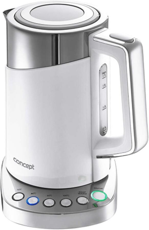 Waterkoker Thee Waterkoker Dranken Bereiden Temperatuur Instelbaar 17 Liter Wit