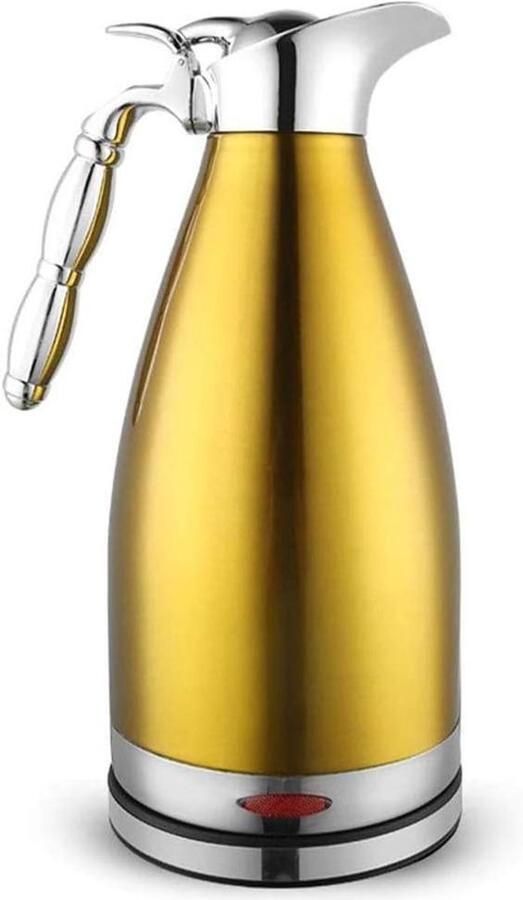 Waterkoker Theeketel Kookketel Snel Water Koken Dubbele Voeisolatie 2 Liter Goud