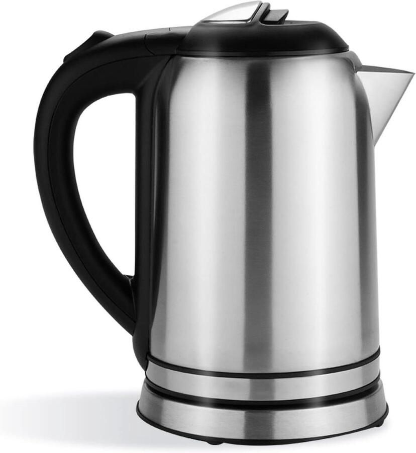 Waterkoker Theeketel Snel Koffie Maken Dubbelwandig 1 Liter Zilver