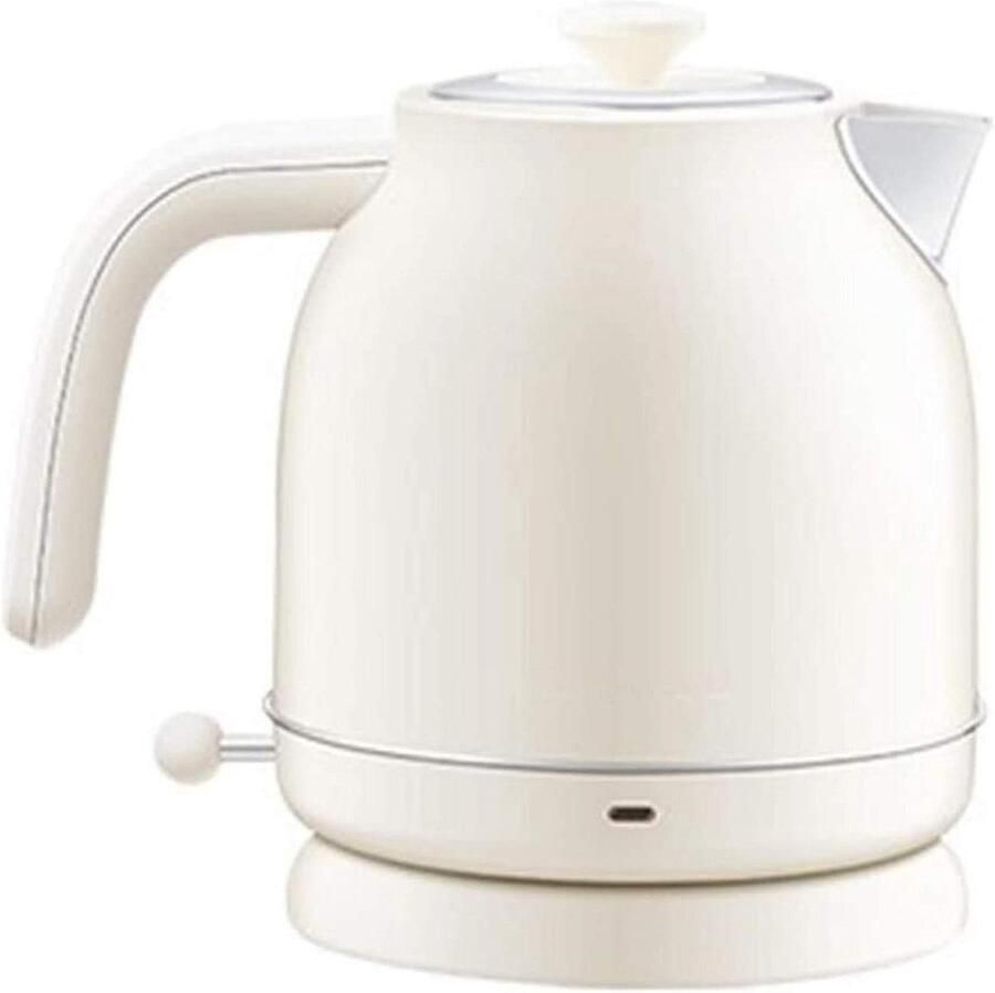 Waterkoker Theeketel Snel Water Koken Dubbelwandig Ontwerp 17 Liter Wit