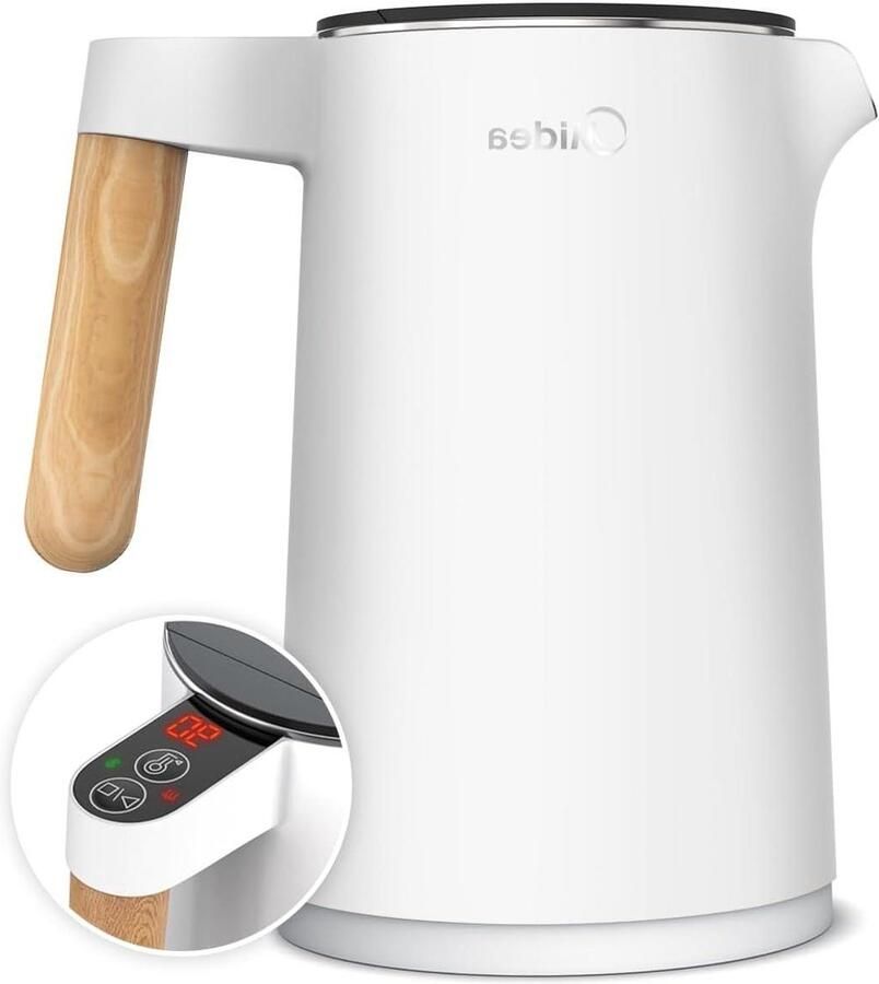 Waterkoker Theeketel Snel Water Koken Temperatuur Instelbaar 15 Liter Wit