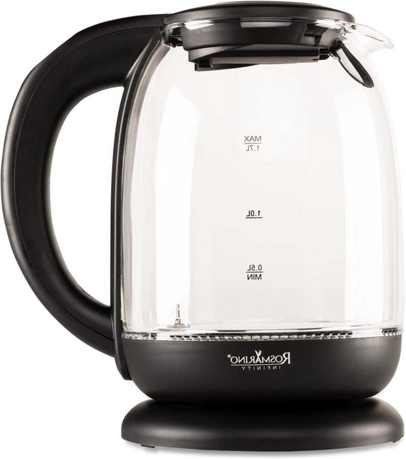 Waterkoker Theemaker Snelkoker Glas Thee Zetten 5 Temperatuurstanden 1.7 Liter Groen