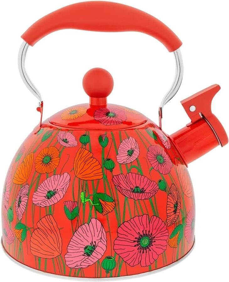 Waterkoker Theepot Dranken Bereiden Met Fluitje 18 Liter Klaprozen