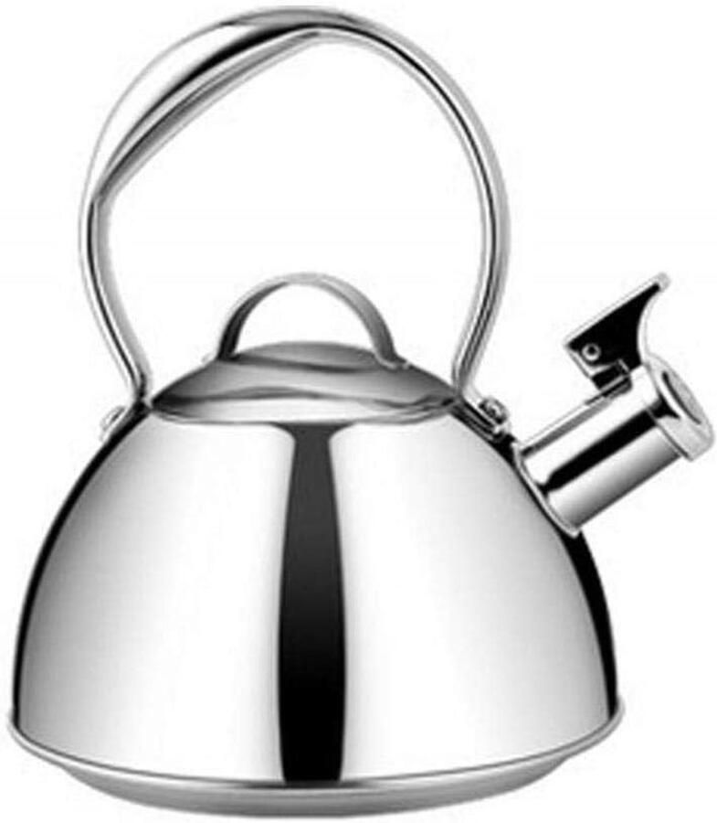 Waterkoker Theepot Fluitketel Fornuis Gebruik Anti-verbrandingshandgreep 26 Liter Zilver