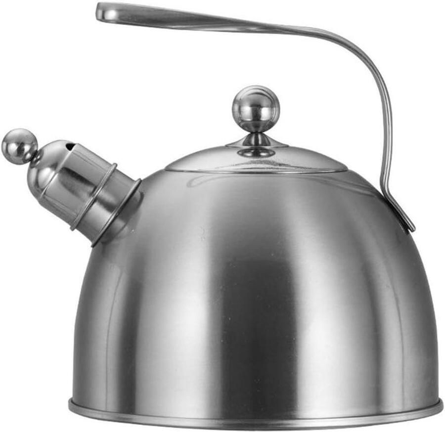 Waterkoker Theepot Fluitketel Water Koken Anti-verbrandingshandgreep 23L Zilver