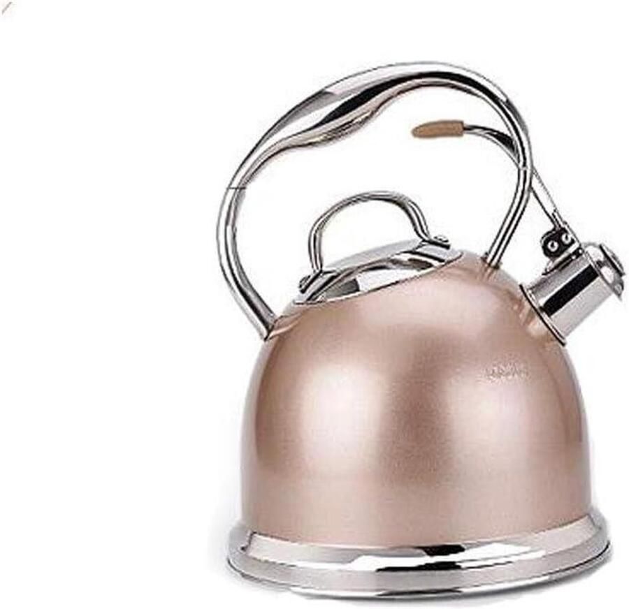 Waterkoker Theepot fluitketel Water Koken Snelle Verwarming 3 Liter Goudkleurig