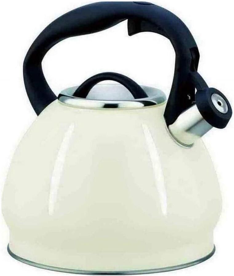 Waterkoker Theepot Huishoudketel Warm Water Maken Luid Fluitgeluid 3 Liter Inhoud Wit