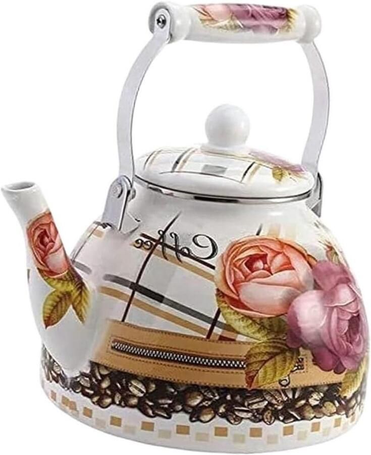 Waterkoker Theepot Ketel Water Koken Antiek Decor 4 Liter Zwart