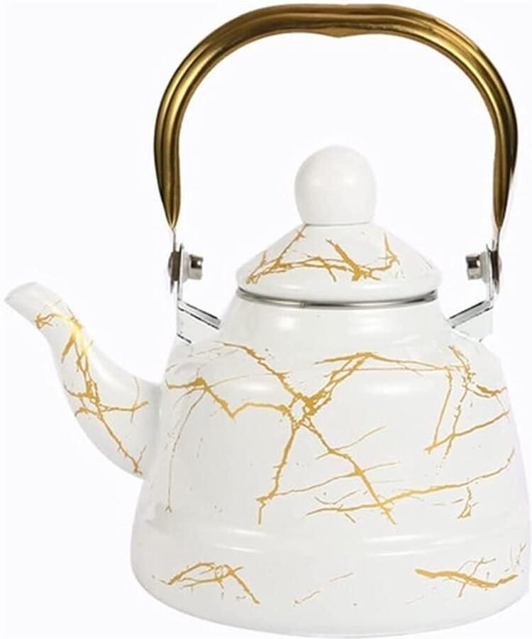 Waterkoker Theepot Ketel Water Koken Gelijkmatige Verwarming 1.7 L Wit