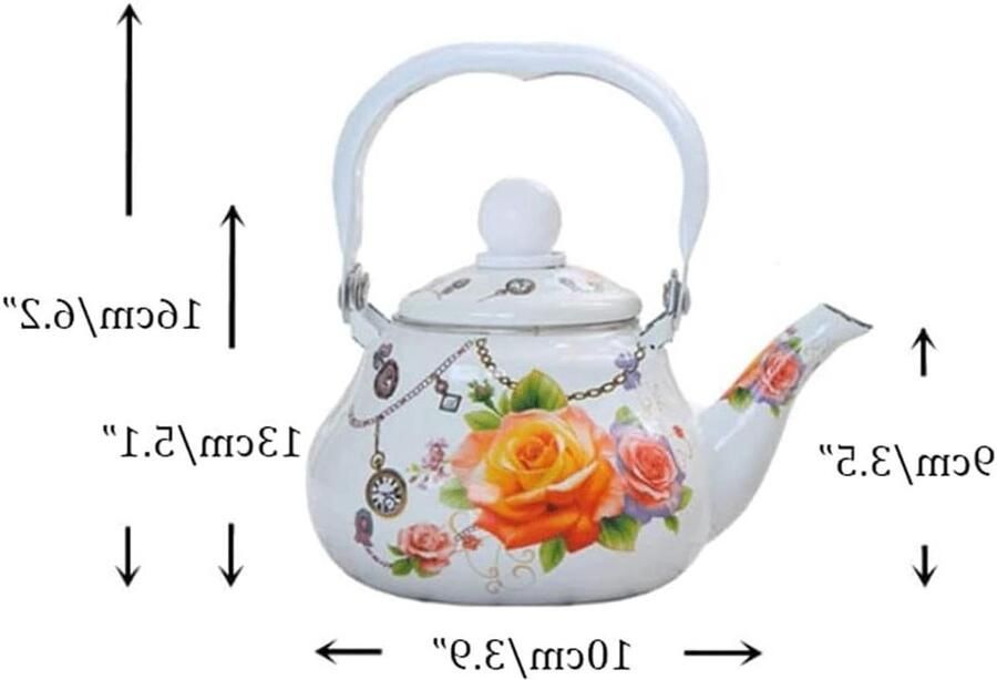 Waterkoker Theepot Ketel Water Koken Nauwkeurige Gietuit 0.8L Wit