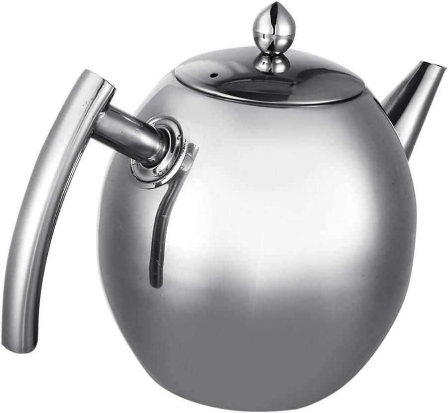 Waterkoker Theepot Koffiepot RVS Water Koken Met Filter 1.5 Liter Roestvrij staal