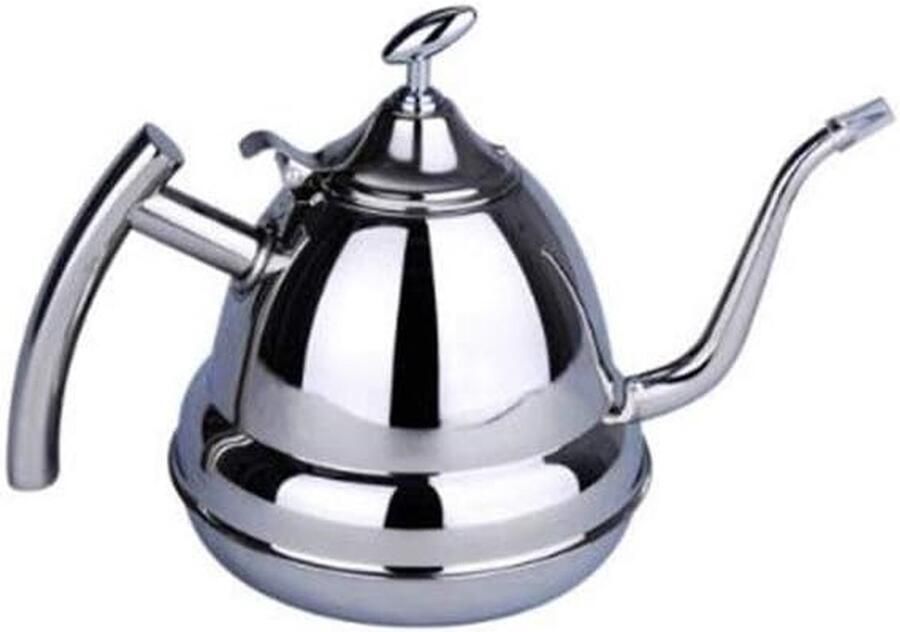 Waterkoker Theepot Koffiezetapparaat Melkkan Kung Fu Thee Intern Elektropolijsten 2 Liter Zilverkleurig