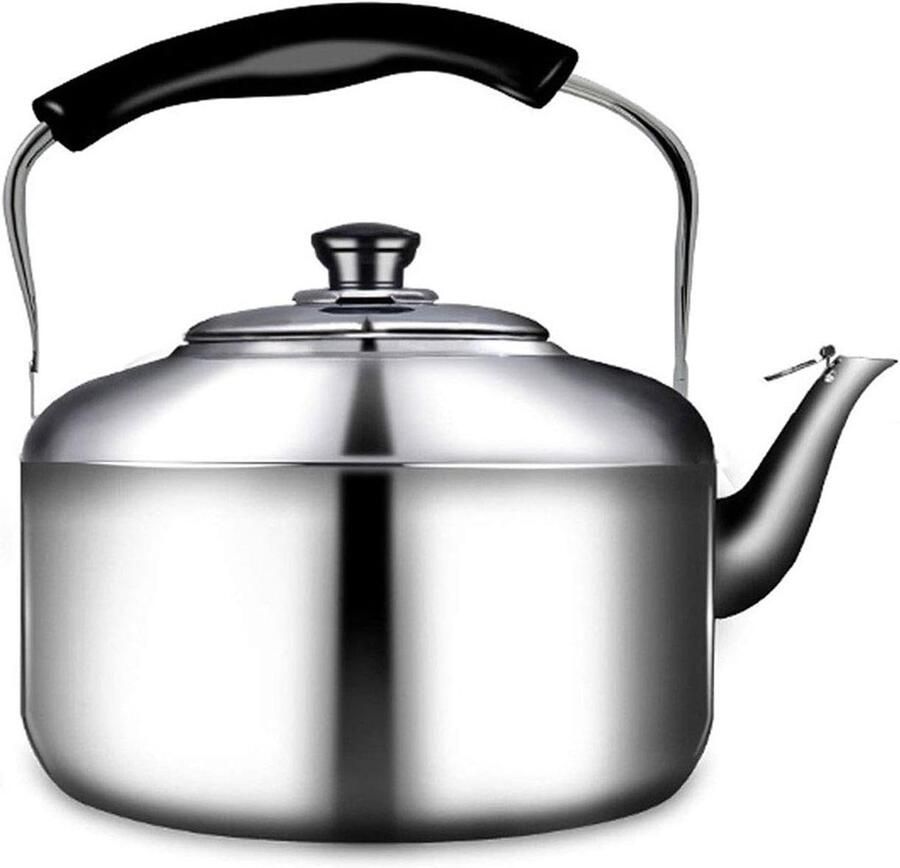 Waterkoker Theepot Kookpan Water Koken Fluitfunctie 3-6 Liter Zilverkleurig
