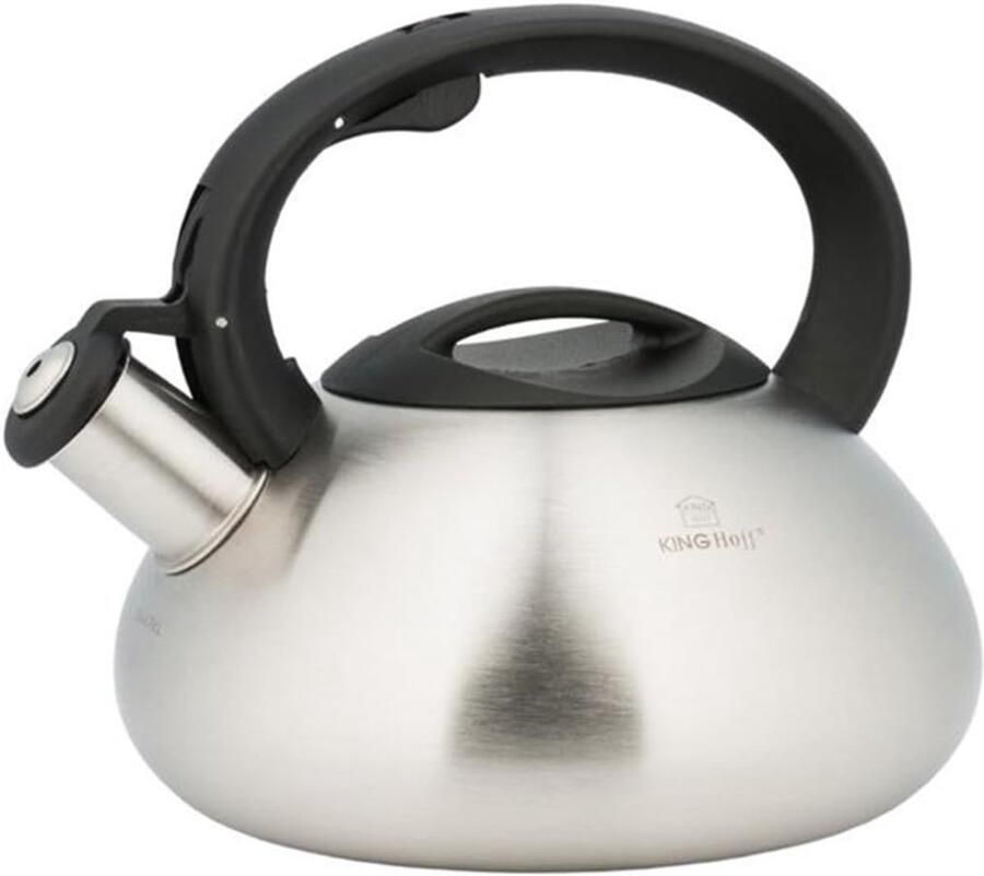 Waterkoker Theepot RVS Koffie en Thee Fluitend Signaal 22 Liter Zilver