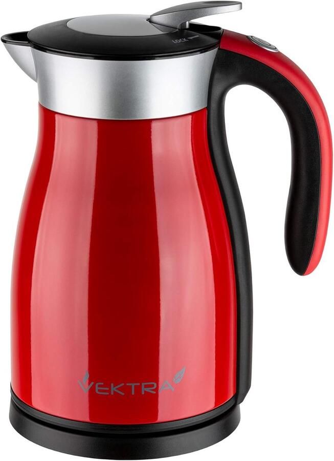 Waterkoker Thermoskan Dubbelwandig RVS Warm Water Houden Vacuüm Isolatie 17 Liter Rood