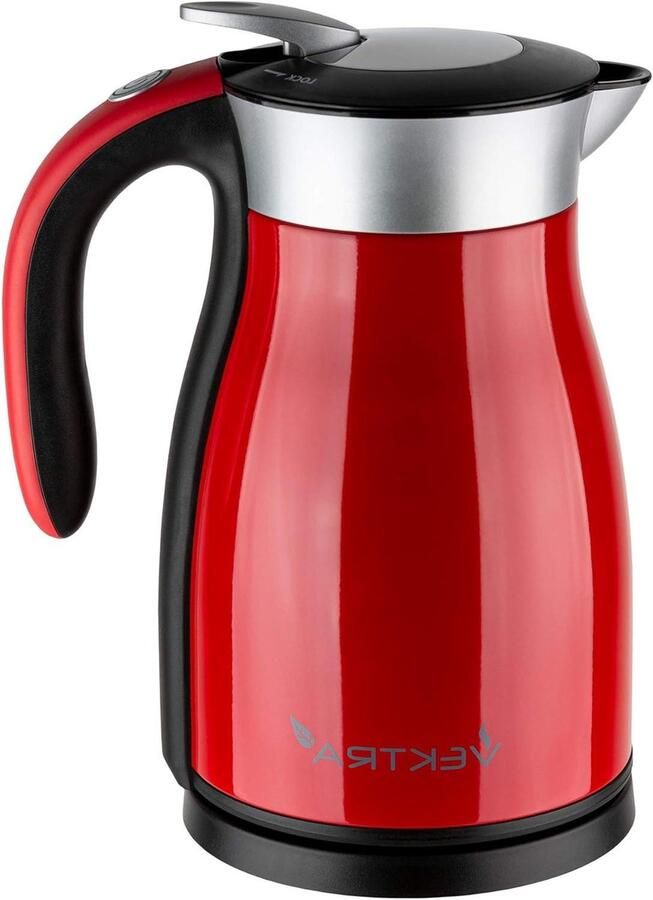Waterkoker Thermoskan Warmhoudkan Water Warm Houden Dubbelwandige Isolatie 17 Liter Rood
