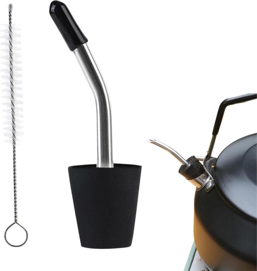 Waterkoker Tuit Koffieketel Verlenger Dranken Serveren Precisie Gieten 15-18 cm Zwart