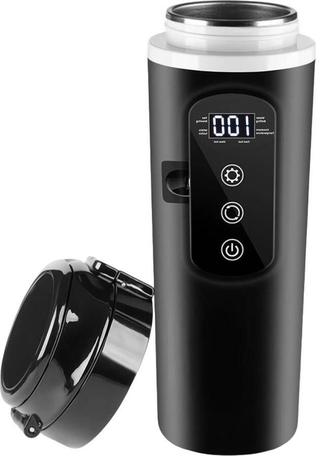 Waterkoker voor auto 12V-24V 500 ml elektrische reiswaterkoker roestvrij staal warm water koffie thee auto vrachtwagen reizen camping