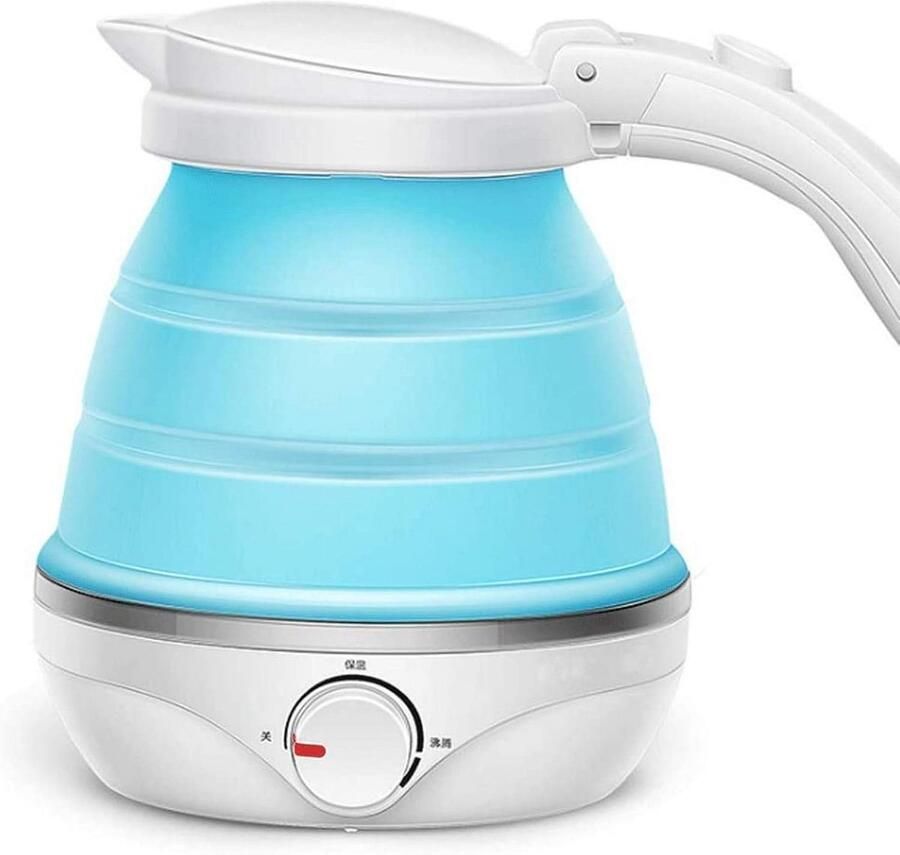 Waterkoker Vouwbaar Mini Reisketel Koken Onderweg Opvouwbaar Ontwerp 0.5L Capaciteit Wit