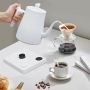 Elektrische waterkoker Zwanenhals waterkoker Koffie en thee zetten Instelbare temperatuur 1 liter Wit - Thumbnail 3