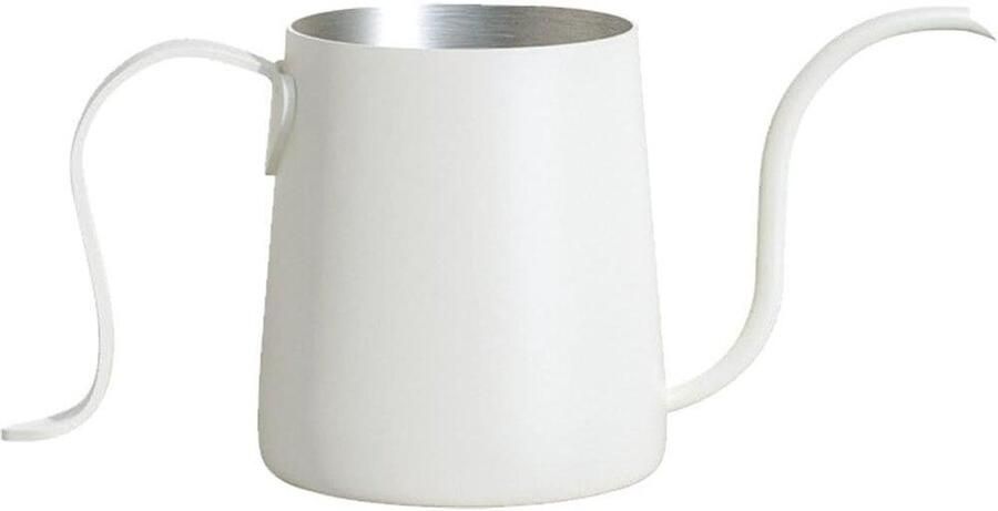 Waterkoker Zwanenhals Koffie Pot Koffie Zetten Precisie Uitloop 250 ml Wit