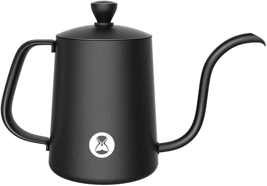 Waterkoker Zwanenhals Koffiepot Ketel Precisie Schenken Hoge Temperatuur Bestendig 300 ml Zwart