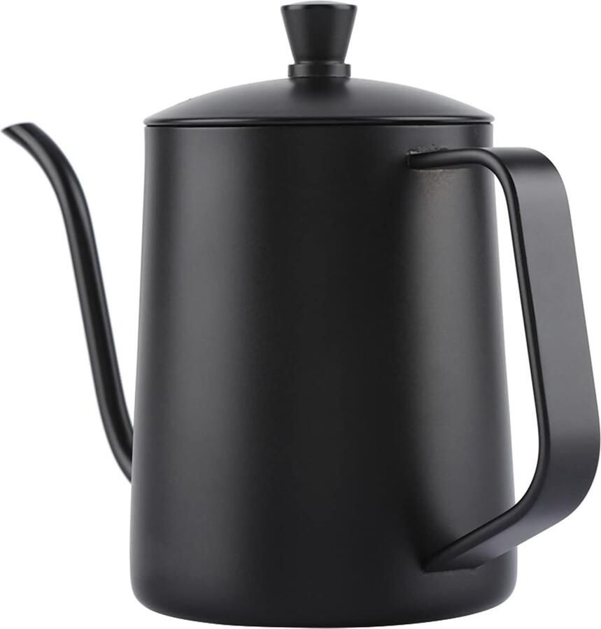 Waterkoker Zwanenhals Koffiepot Lange Hals Precise Pour Over Roestvrij Staal 550ml Capaciteit Zwart