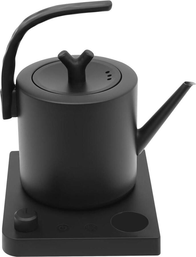 Waterkoker Zwanenhals Theeketel Elektrisch Thee Zetten Temperatuurregeling 1 Liter Zwart