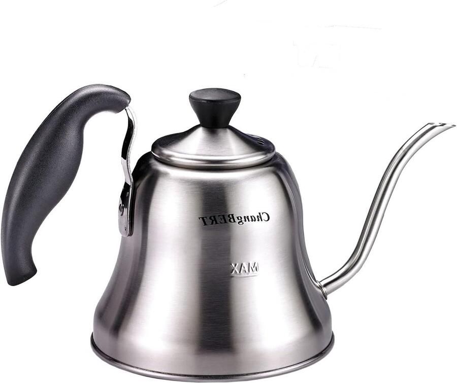 Waterkoker Zwanenhals Theepot Koffiepot Zet Drankjes Nauwkeurige Waterstroom 1 Liter Rood