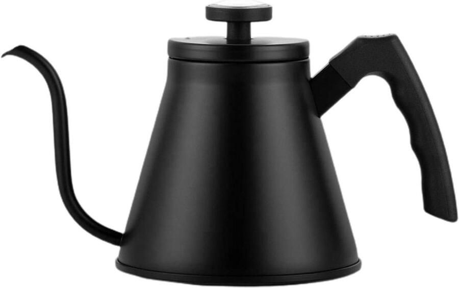 Waterkoker Zwanenhals Theepot Kookplaat Precies Gieten Ingebouwde Thermometer 12L Zilver