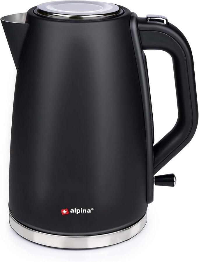 Waterkoker Zwart 1.7L Snelkoker met Automatische Uitschakeling en Droogkookbeveiliging