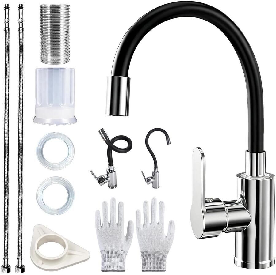 Waterkoker Kookapparaat Snel water koken Flexibele uitloop 109 kg Zwart